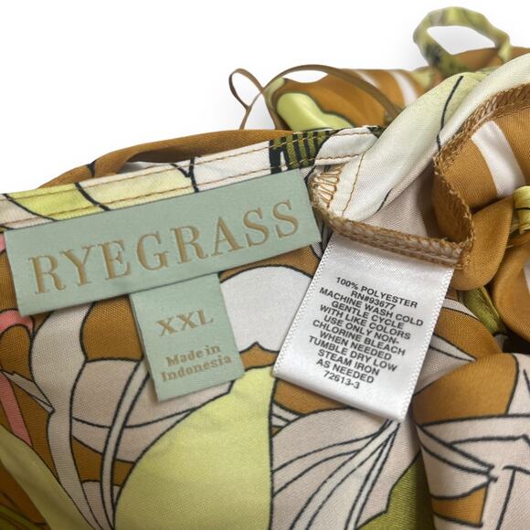 Ryegrass floral satin spaghetti strap summer top NWT - Picture 9 of 9